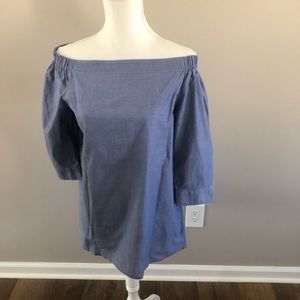 Theory Joscla Off-the-Shoulder Blouse